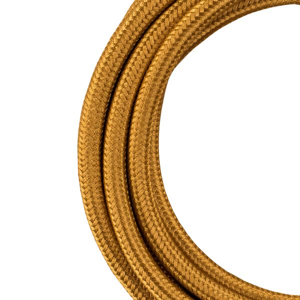 Textile Cable 2C Metallic Gold 3m image 1