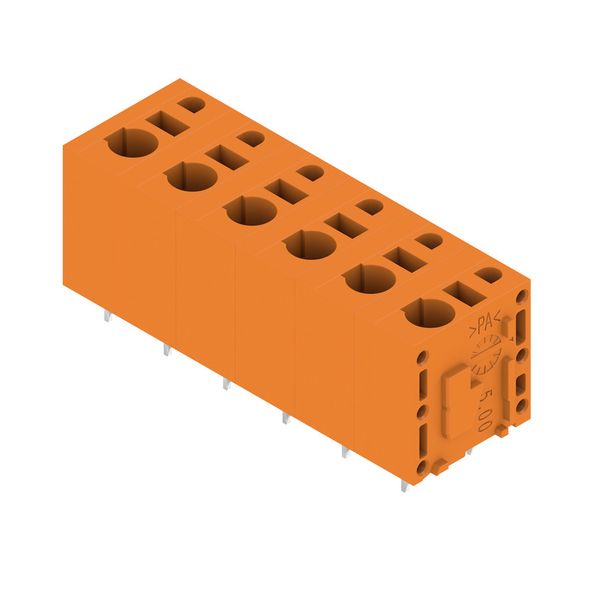 Printed circuit board terminals, 7.50 mm, Number of poles: 6, 180°, Solder pin length (l): 3.5 mm, tinned, orange, PUSH IN without actuator, Box image 2
