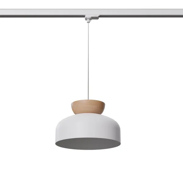 HANGING LAMP 3 PHASE MARION WHITE E27 image 1