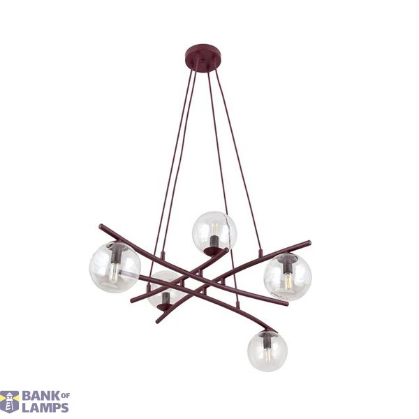 ESSA 5 BURGUNDY TRANSPARENT image 1