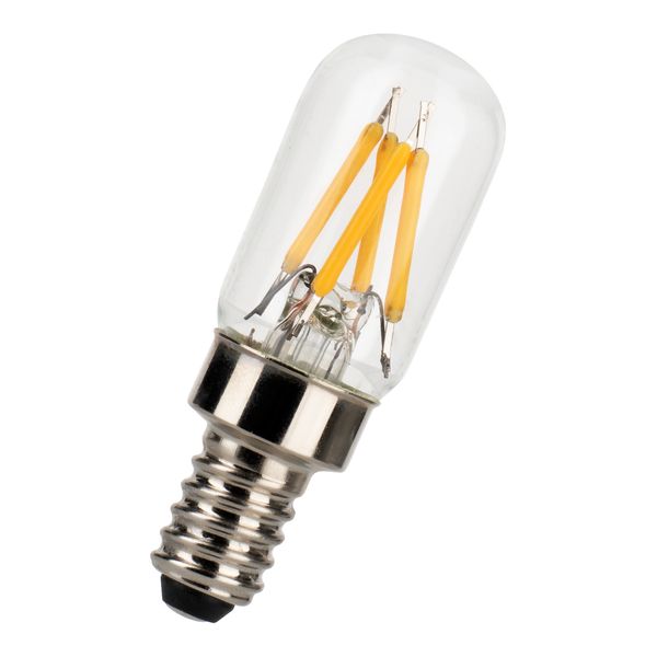 LED Filament T20x60 E12 240V 2.5W 2700K CL DIM image 1