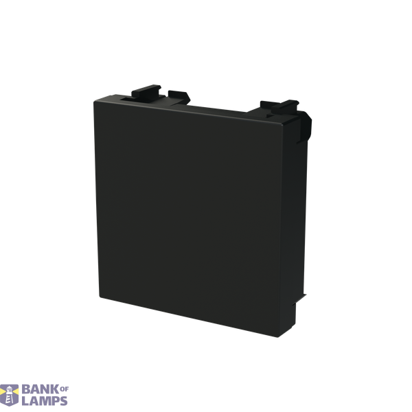 Blank cover plate - 2M - Matt Black image 2