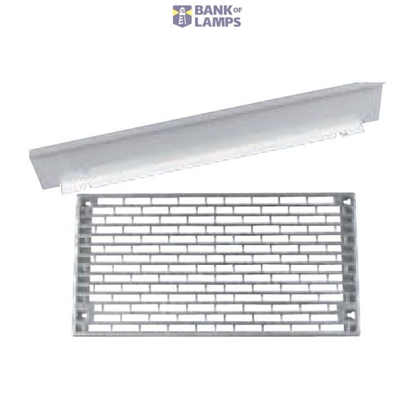 Mounting plate w. holes + seperator ILC2A 220x430x15 mm image 1