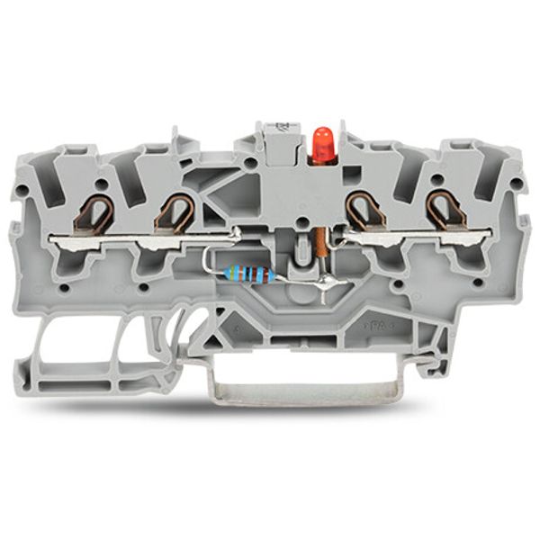 2001-1421/1000-413 Component terminal block; 4-conductor; LED (red) image 3