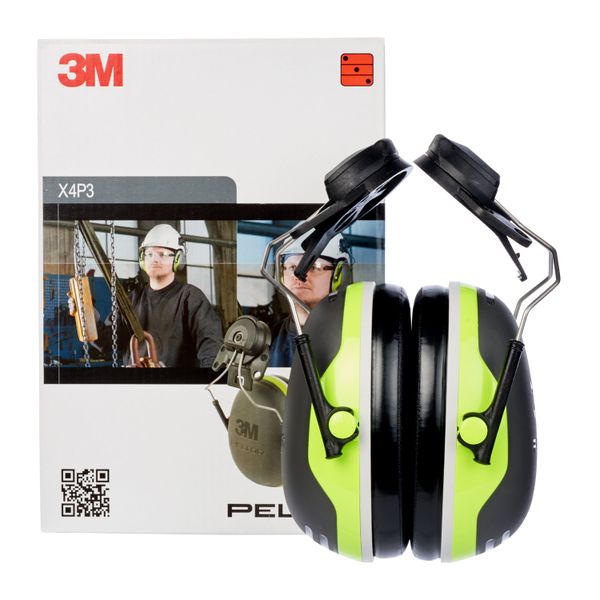 3M™ PELTOR™ Earmuffs, Hi-Viz, Helmet Mounted, X4P3 image 4