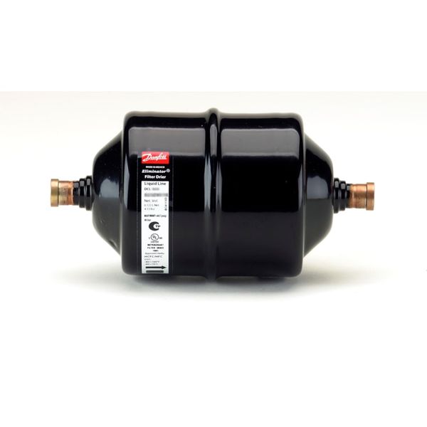 Hermetic filter drier, DCL, 30 cu.in., Steel Cu-plated image 1