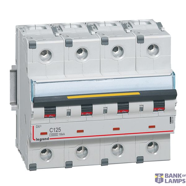 MCB - DX³ 10000 - 16 kA - 4P - 400 V~ - 125 A - C curve image 2