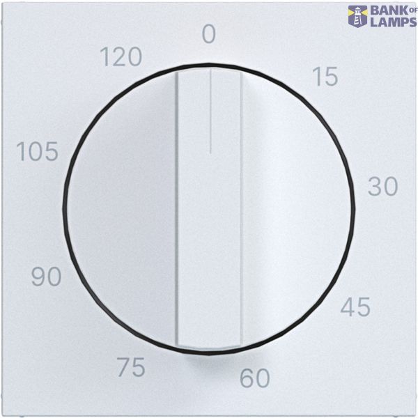 Central plate for mechanical time switch 0-120 min., A.x/C.x, matte white image 1