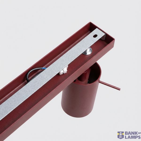 Ceiling lamp RING 6L burgundy image 8