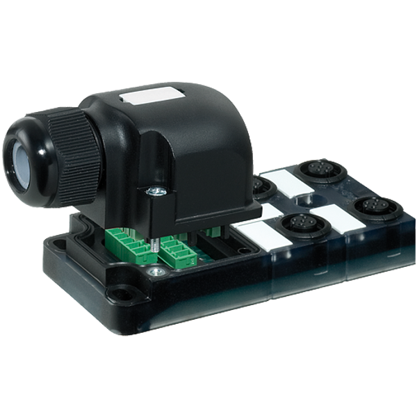 EXACT12, 4XM12, 5-POLE, CAP, PLUG. SCREW-TERM NPN-LEDs image 1