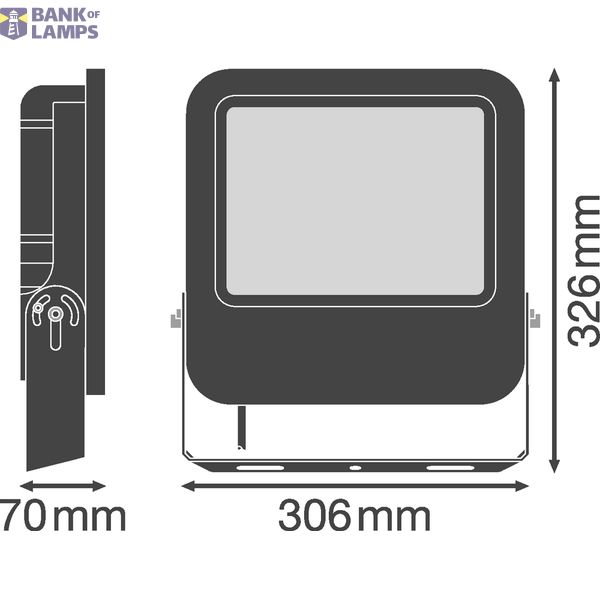 FLOODLIGHT VALUE 100 W 4000 K IP65 BK image 3