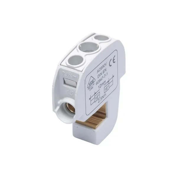 SBB 16 Isolated terminal for rail 86105 grey SIMBLOCK image 2