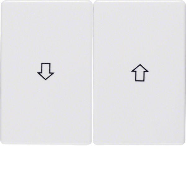 Rockers with imprinted symbol arrow, Arsys, polar white glossy image 2