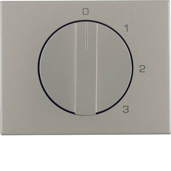 Centre plate rotary knob 3-step switch neutral position, K.5, st st, m image 1