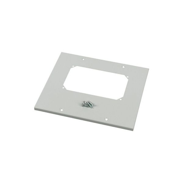 XLST5F44 Bottom-/top plate for F3A flanges, for WxD = 425 x 400mm, IP55, grey image 4