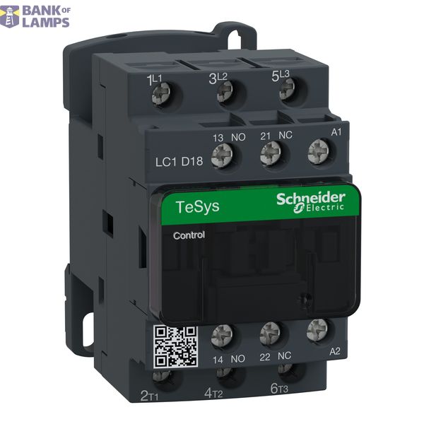 Contactor 18A 1'Z' +1'V' 110V 50/60Hz multipack (LC1D18F7TQ) image 1