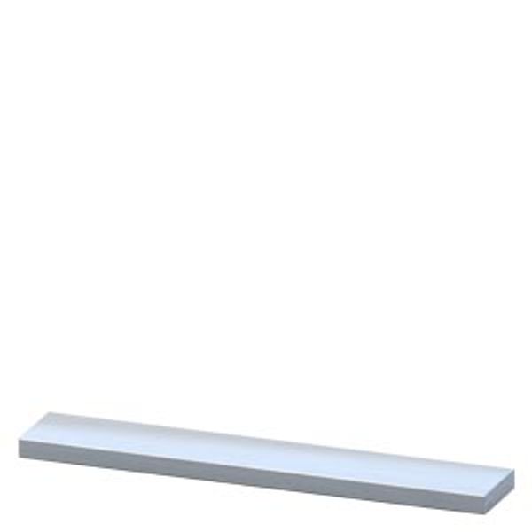 Rod, flat copper 15x 5 mm approx. 2 m long, tin-plated image 1