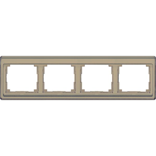 cover frame SL500 gold bronze 4-fold hor. image 1