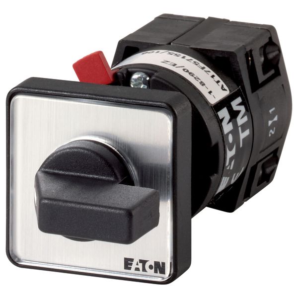 TM-1-8218/EZ Changeoverswitches, TM, 10 A, centre mounting, 1 contact unit(s), Contacts: 2, 90 °, maintained, With 0 (Off) position, 1-0-2, Design number 8218 image 2