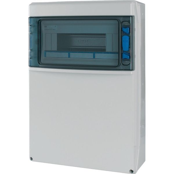IKA-C-1/12-ST-X IKA professional distribution board, IP65 + clamps + mounting plate for built-in sockets image 5
