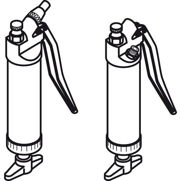 1x Single hand high pressure oil gun image 1