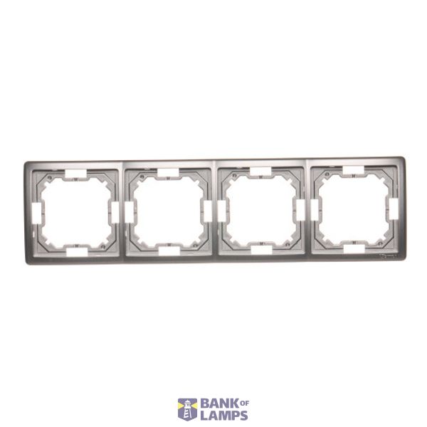 Quadruple frame, Inox, metallized image 1