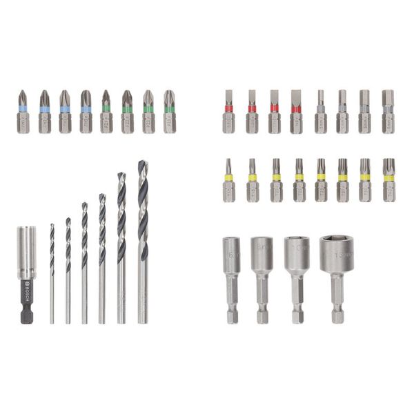 35x drill/screwdriver bit set Mixed Set Metal image 1