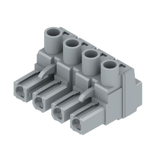 PCB plug-in connector, female plug, 7.62 mm, Number of poles: 4, 180°, Clamping yoke connection, Clamping range, max. : 4 mm², Box image 1