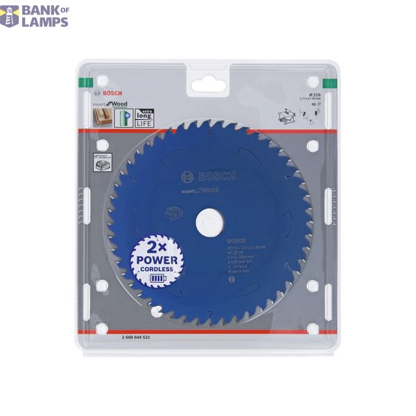 Expert for Wood Circular Saw Blade for Cordless Saws 216x1.7/1.2x30 T48 image 2