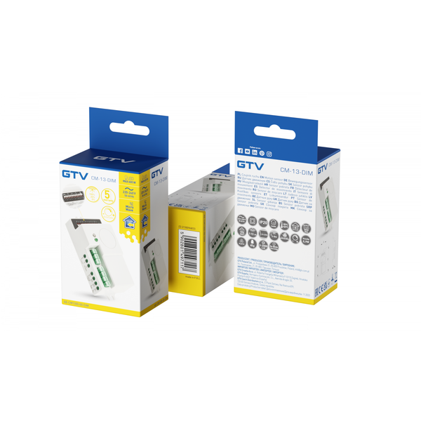 Microwave motion sensor CM-13-DIM, max. 600 W, detection angle 360°, range 15 m ± 1.5-8 m image 2