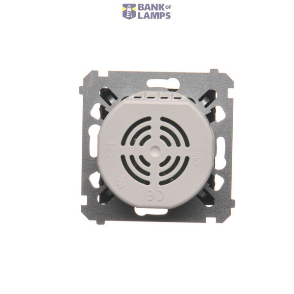 Single TV socket final, Inox, metallized image 1