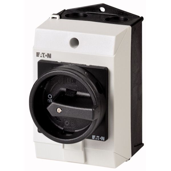 T0-3-8901/I1/SVB-SW Main switch, 3 pole + N + 1 N/O + 1 N/C, 20 A, STOP function, 90 °, Lockable in the 0 (Off) position, surface mounting image 1