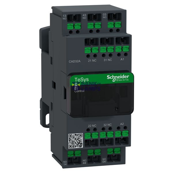 Relay Deca 3NO 2NC 24V AC Snap-in image 2