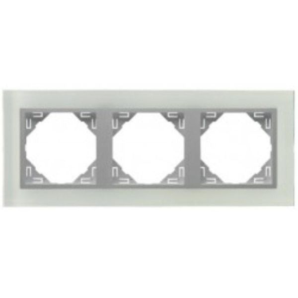 TRIPLE FRAME CRISTAL/ALUMINIUM image 1