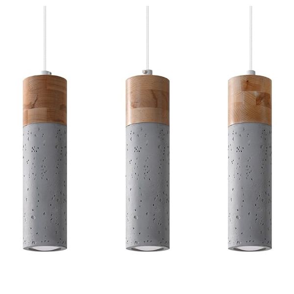 HANGING LAMP ZANE 3 GREY GU10 3X40W IP20 image 1