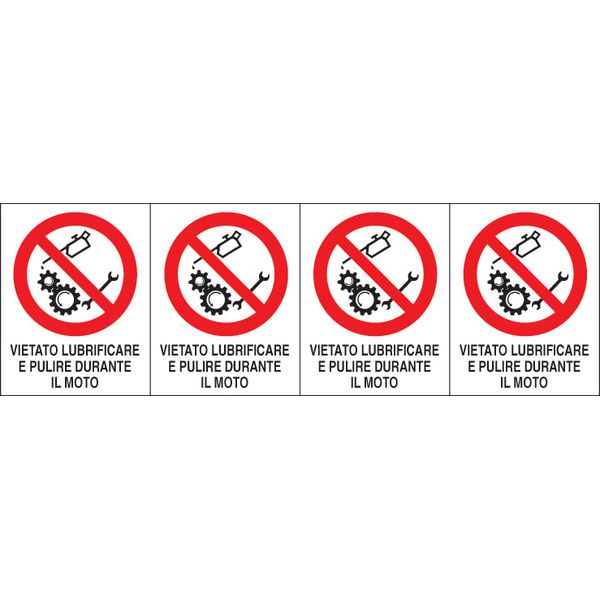 Adhesive label - Dimensions: 250 x 80 mm image 1