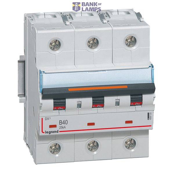 MCB - DX³ - 3P - 25kA - 400V~ - 40A - B curve image 2
