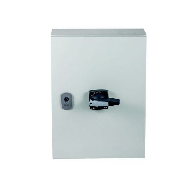 DMM-160/3/SE4/P-G Switch-disconnector, DMM, 160 A, 3 pole, STOP function, with grey knob, in steel enclosure image 9