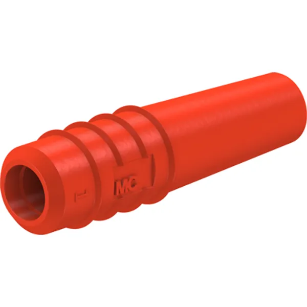 2 mm insulating grommet, solder connection, red, 22.2010-22 image 1