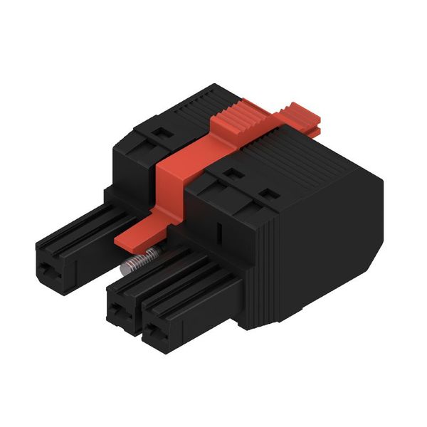 PCB plug-in connector, female plug, 7.62 mm, Number of poles: 3, 180°, PUSH IN without actuator, Tension-clamp connection, Box image 1
