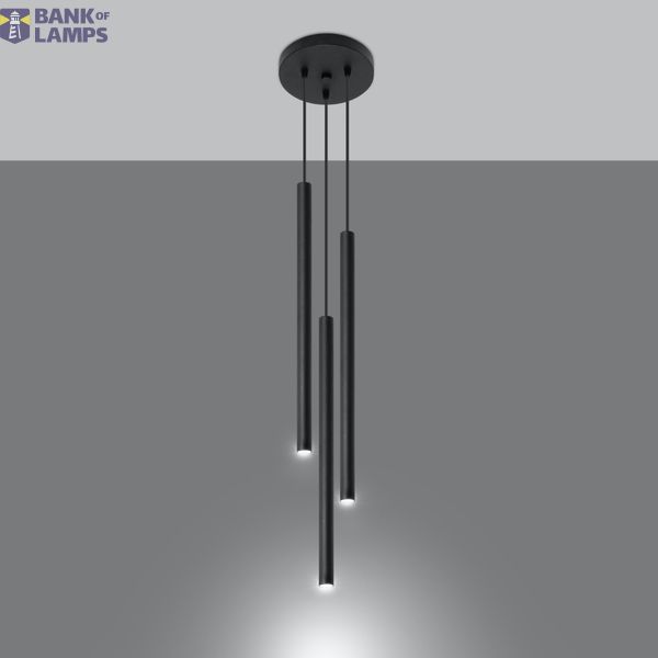 PASTELO 3P BLACK HANGING LAMP G9 3X40W IP20 image 8