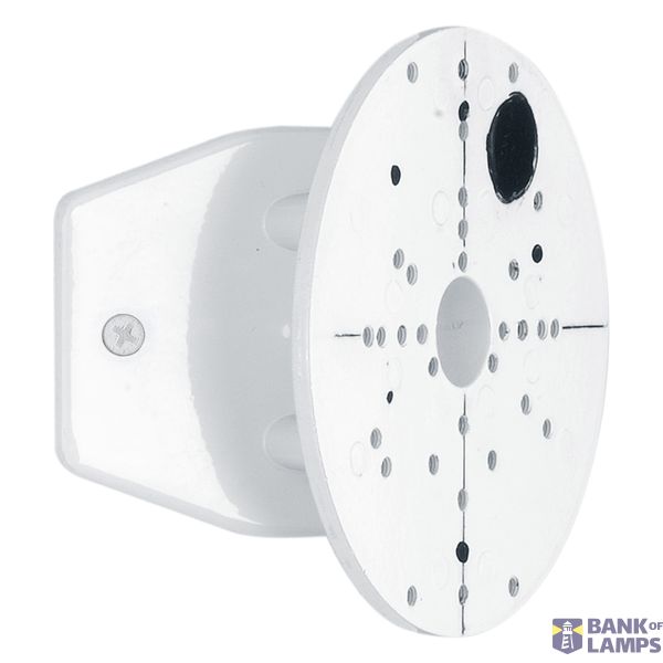 Corner piece for outdoor luminaires white image 1