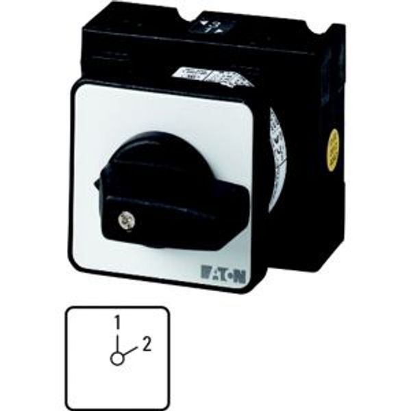 T3-3-21/E Reversing switches, T3, 32 A, flush mounting, 3 contact unit(s), Contacts: 6, 45 °, maintained, Without 0 (Off) position, 1-2, SOND 30, Design number image 4