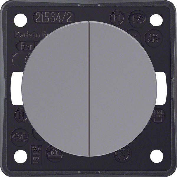 Series switch, common input terminal, Integro - Design Flow/Pure, grey image 1