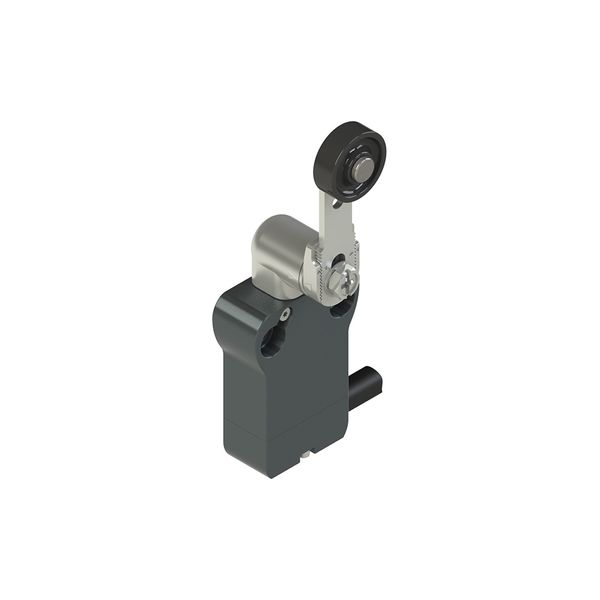 Modular prewired switch with adjustable straight metal revolving lever diam. 20 roller image 1