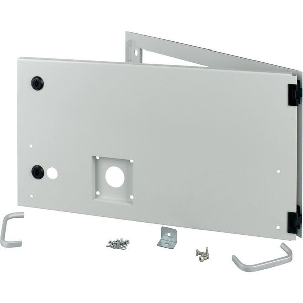 XMW1206CDC-NZM Opening metal front plate for drawer, NZM, closed, H=300mm, IP55, grey image 6
