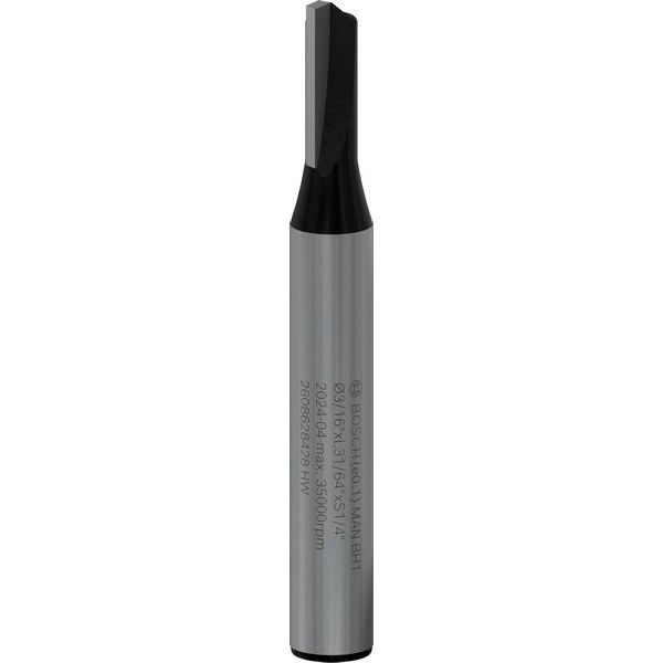 Straight bit, 1/4", D1 4.8 mm, L 12.4 mm, G 51 mm image 1