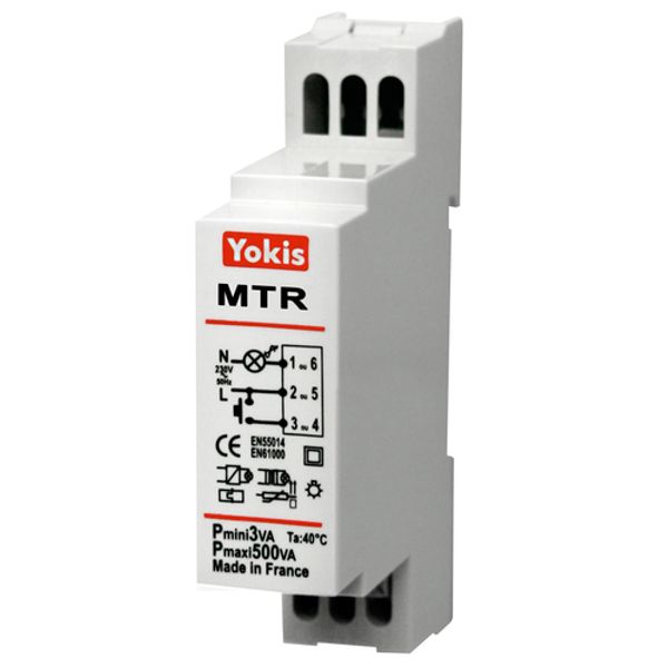 Electronic toggle timed relay, DIN rail mount image 1
