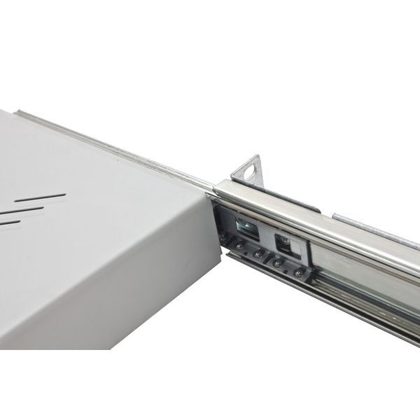 19" Shelf Sliding full extension, 45kg Load,D=550,1U,RAL7035 image 2
