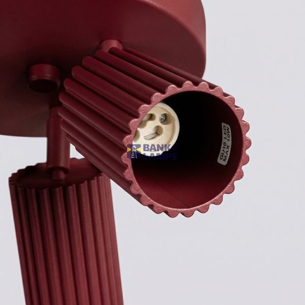 Ceiling lamp KARBON 3P burgundy image 4